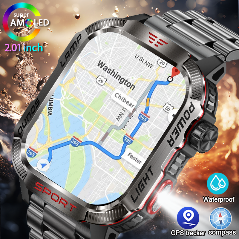 Outdoor Sport Day - New Military GPS Smart Watch Men