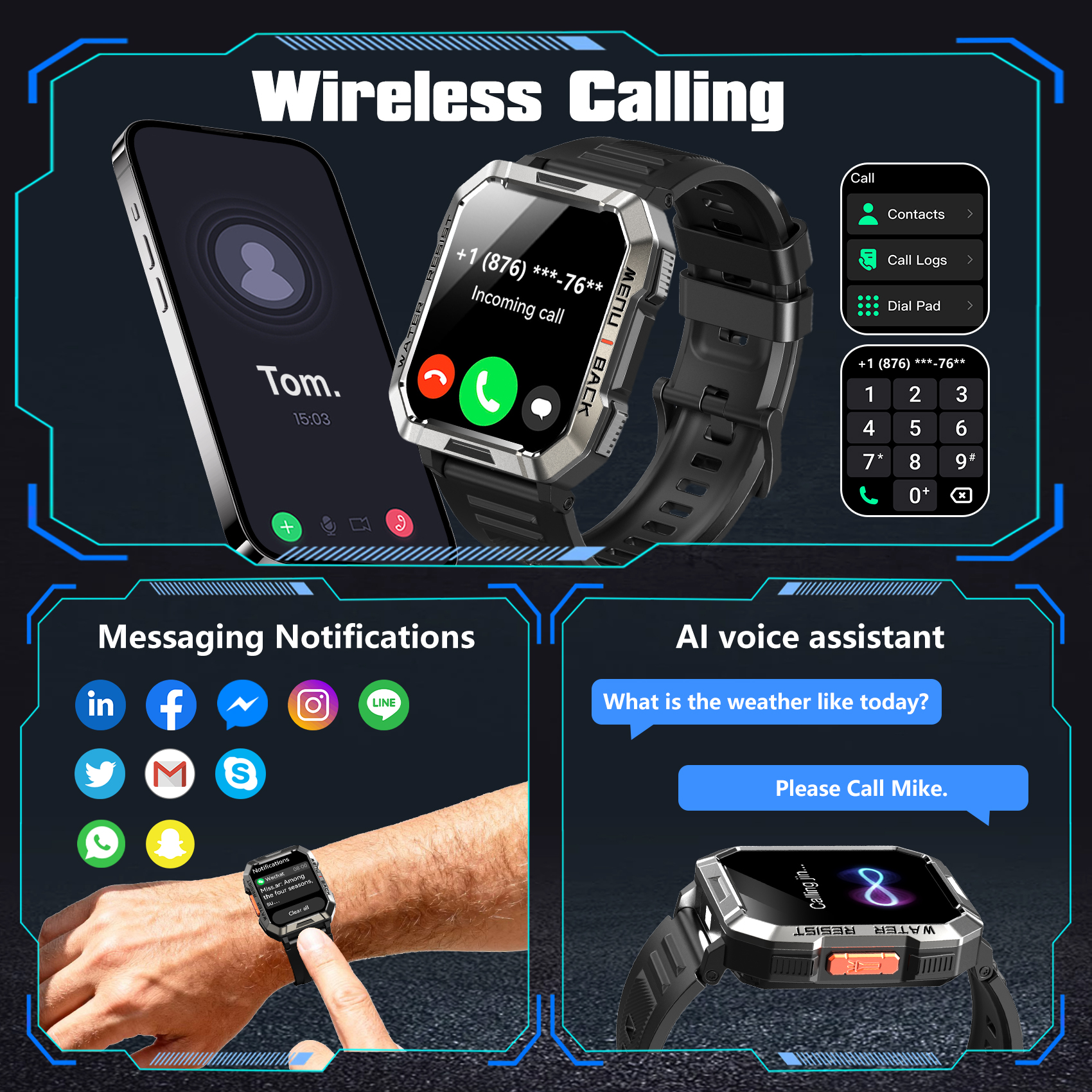 Blackview W60 2.01'' HD Outdoo - Outdoor Sport Day บทวิจารณ์และราคา