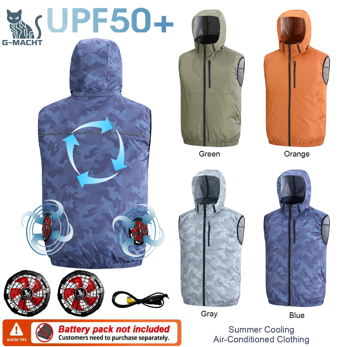 Summer Sport 12V/5V Fan Air Co - Outdoor Sport Brand Jacket บทวิจารณ์และราคา