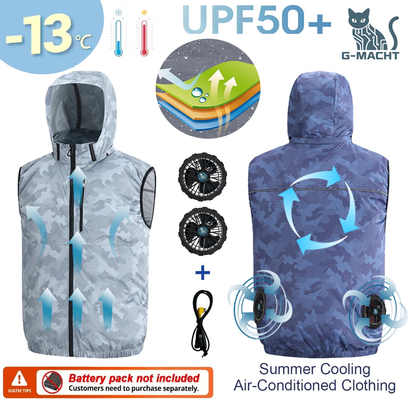 Summer Sport 12V/5V Fan Air Co - Outdoor Sport Brand Jacket บทวิจารณ์และราคา