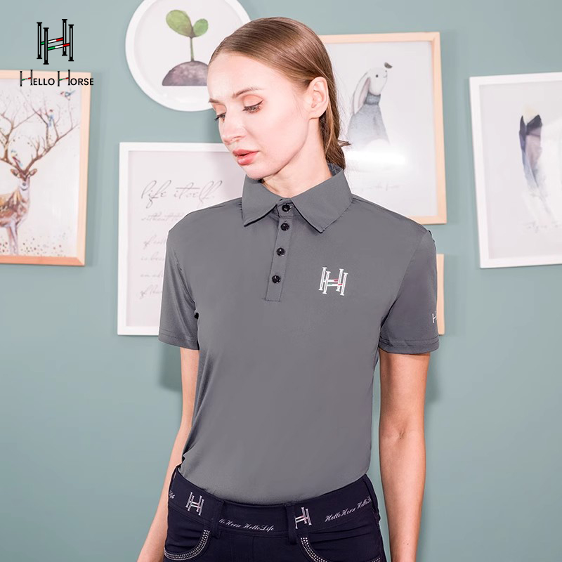 Hello Horse Equestrian Sports  - Polo Shirt Equestrian บทวิจารณ์และราคา