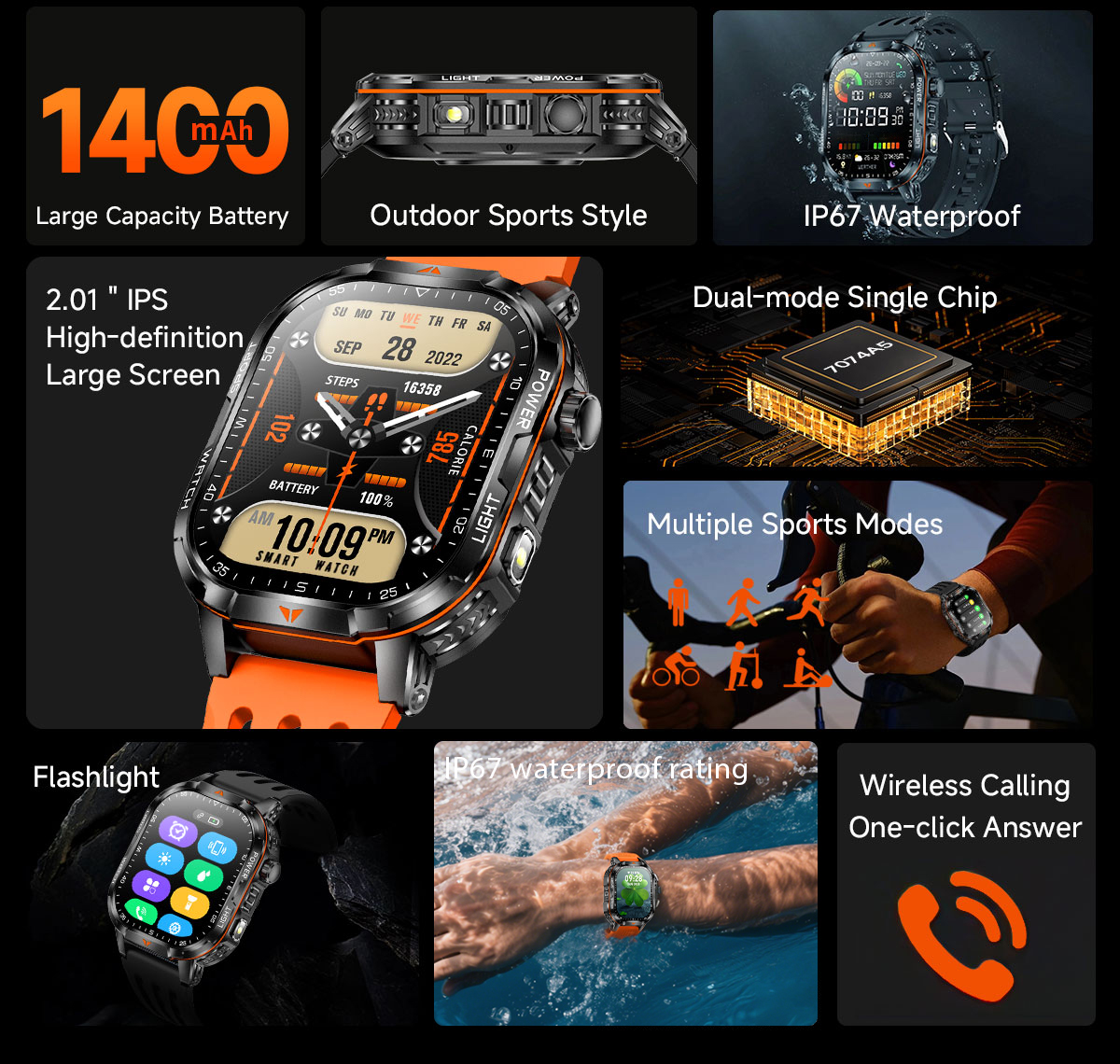 2026 New 1400mAh Super Large B - Outdoor Sport Day บทวิจารณ์และราคา
