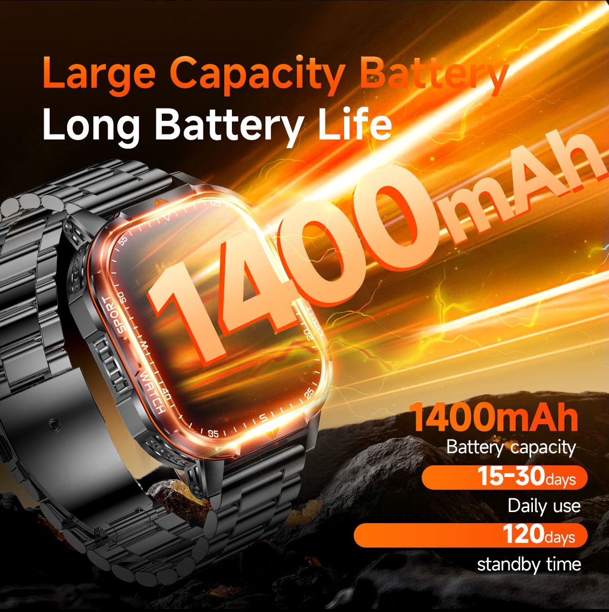 2026 New 1400mAh Super Large B - Outdoor Sport Day บทวิจารณ์และราคา