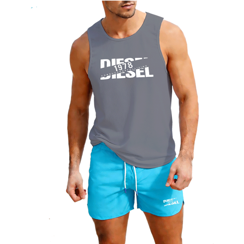 Summer Casual Trendy Tank Set  - Outdoor Sportswear บทวิจารณ์และราคา