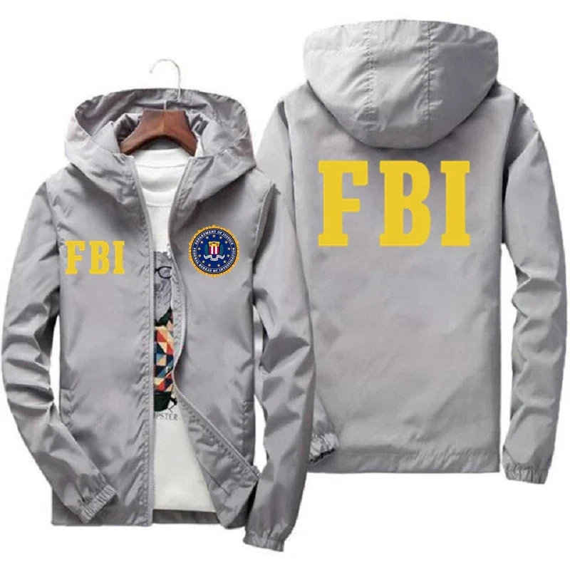 New Men's FBI Printed Outdoor  - Outdoor Sport Brand Jacket บทวิจารณ์และราคา