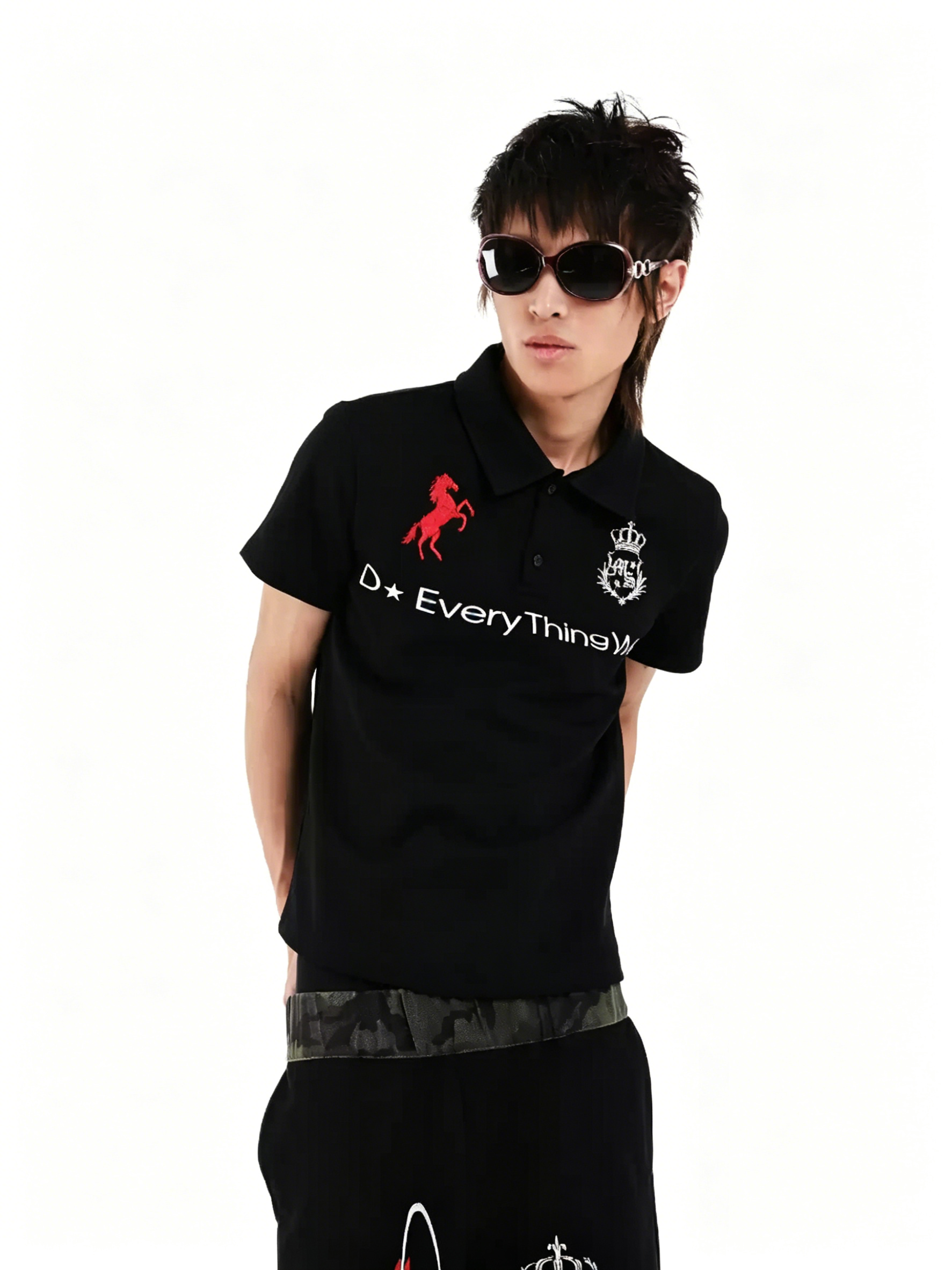War Horse Original Print Doubl - Polo Shirt Equestrian บทวิจารณ์และราคา