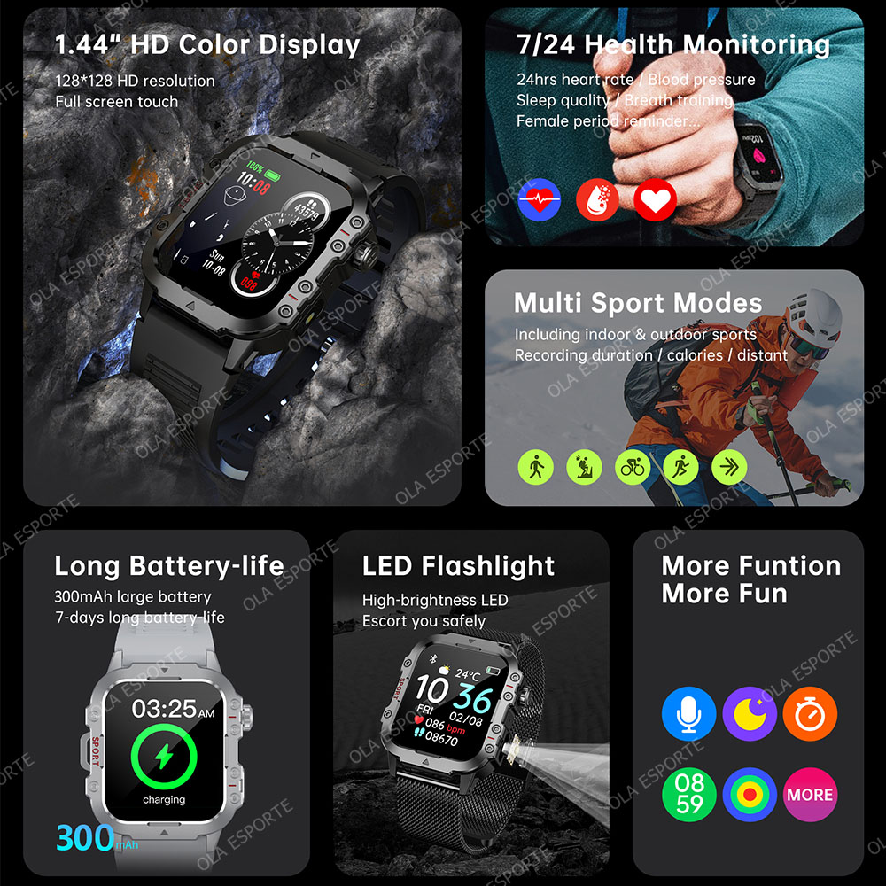 New Arrivals Men's Smart Watch - Outdoor Sport Day บทวิจารณ์และราคา