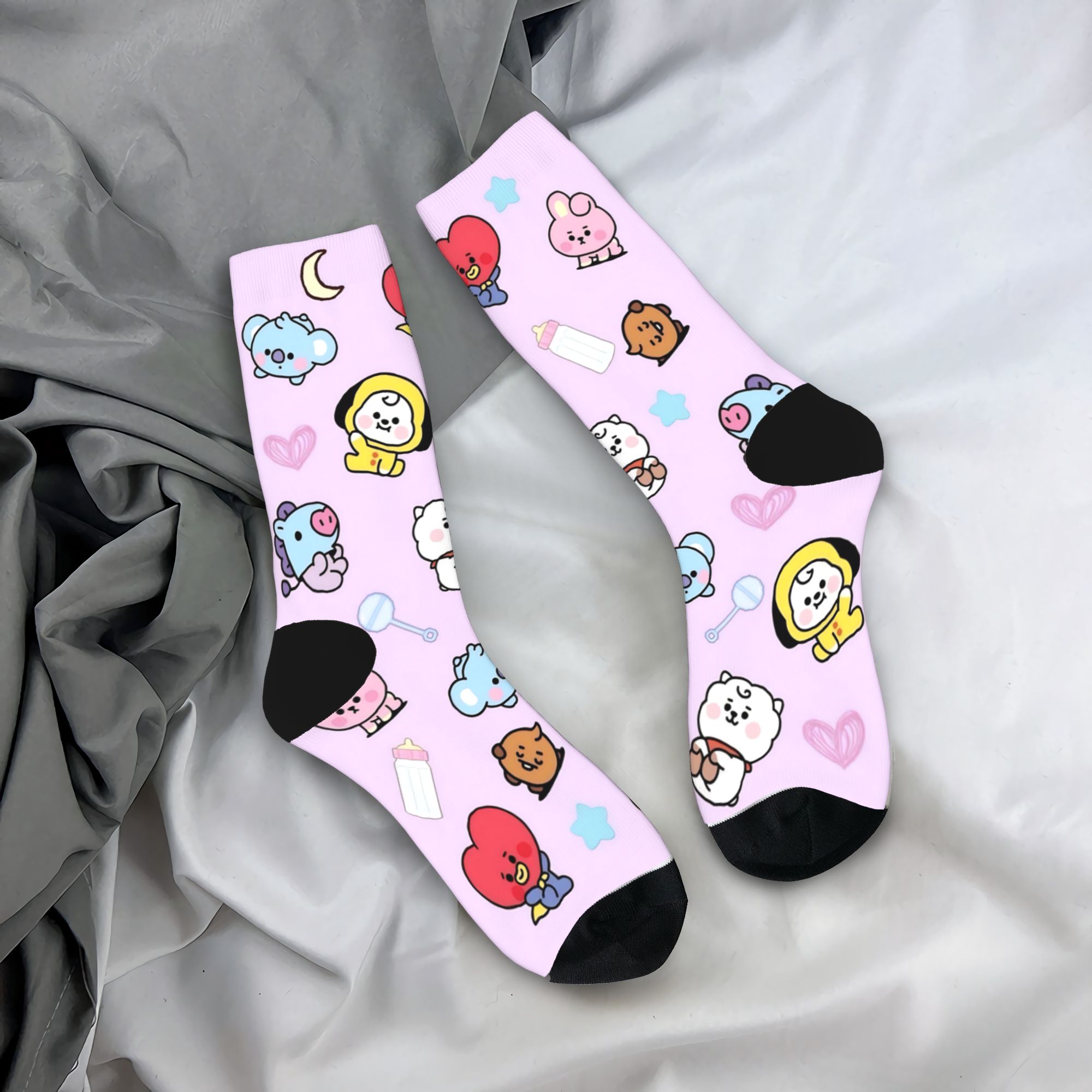 Cartoon Music Band Socks Korea - Outdoor Sportsman Group บทวิจารณ์และราคา