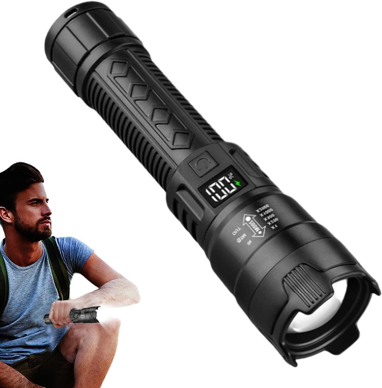 Tactical LED Flashlight 2000LM - Outdoor Sport Lights บทวิจารณ์และราคา