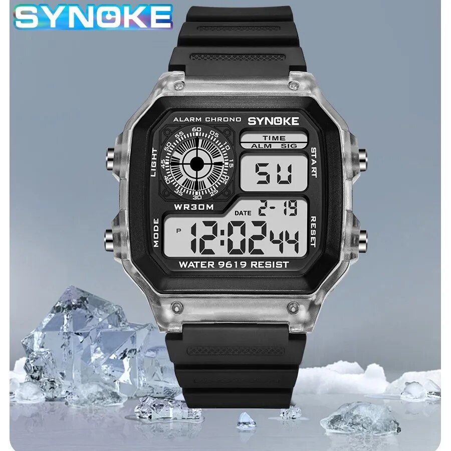 SYNOKE Digital Watches Men Spo - Outdoor Sport Lights บทวิจารณ์และราคา
