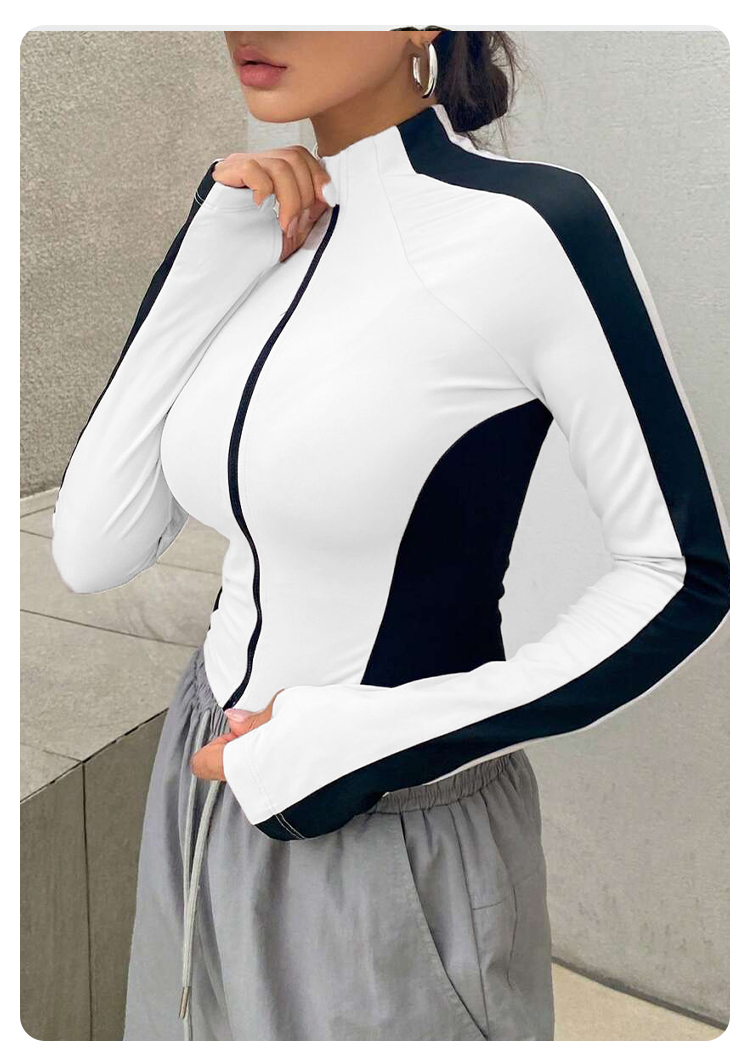 Yoga Clothes Stand Up Collar J - Outdoor Sportswear บทวิจารณ์และราคา