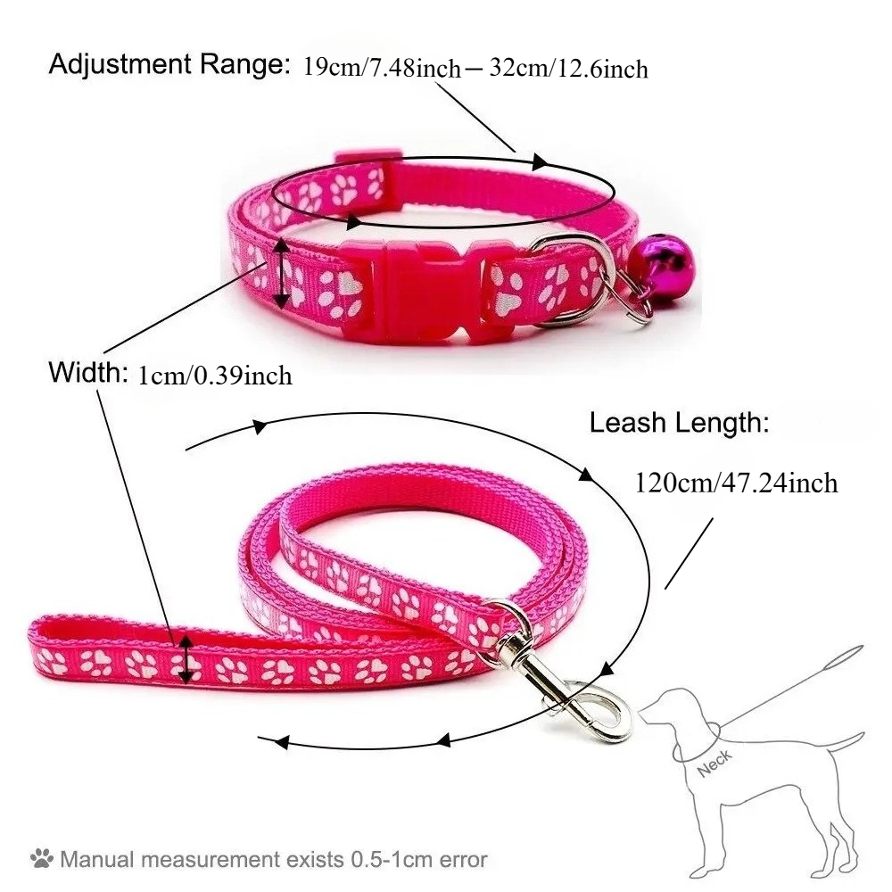 Dog Paw Print Pet Traction Rop - Headcollar Rope Set บทวิจารณ์และราคา