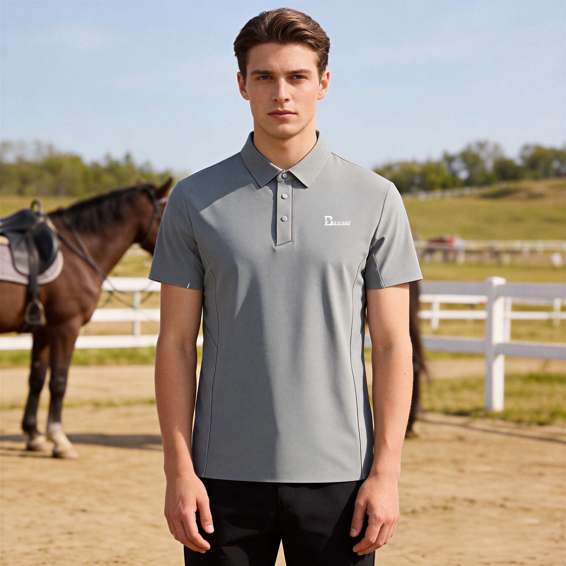 Baslong Equestrian Quick-dry P - Polo Shirt Equestrian บทวิจารณ์และราคา