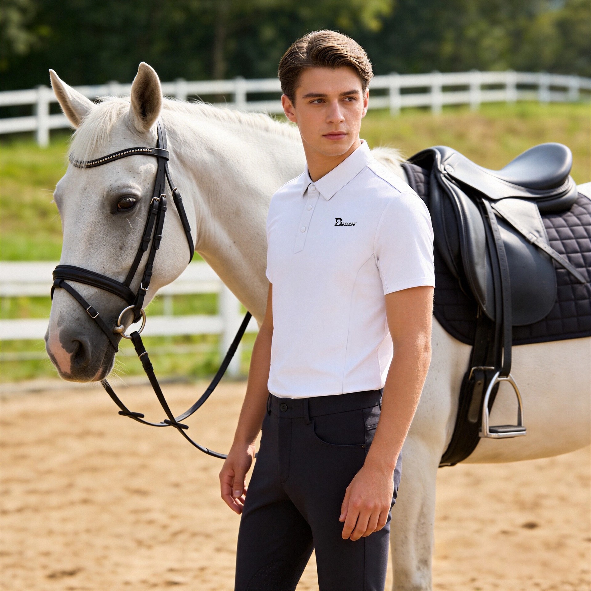 Baslong Equestrian Quick-dry P - Polo Shirt Equestrian บทวิจารณ์และราคา