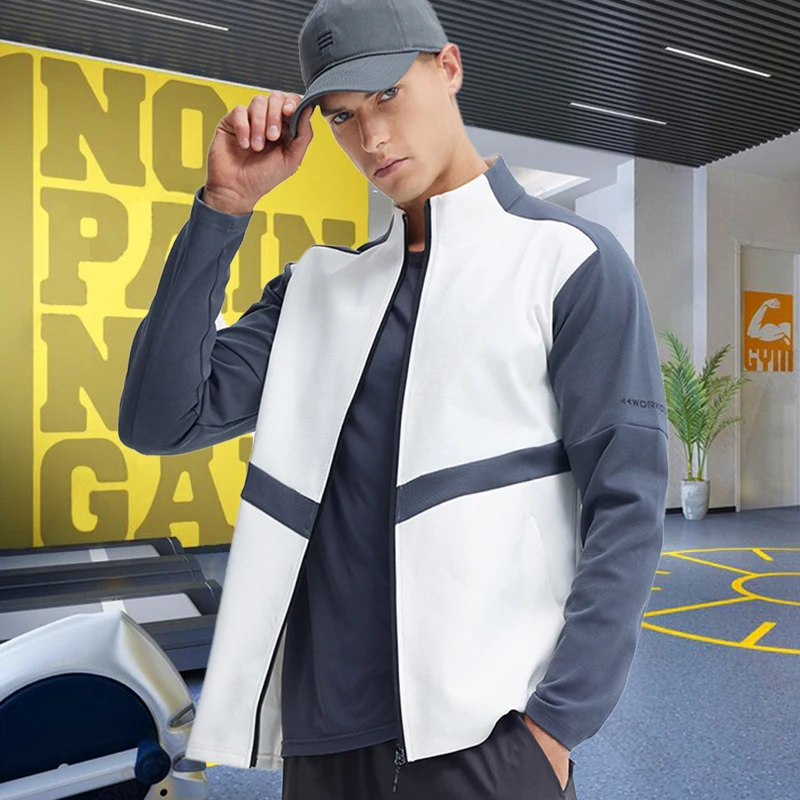 Gym Sport Hoodies for Men Fitn - Outdoor Sport Brand Jacket บทวิจารณ์และราคา