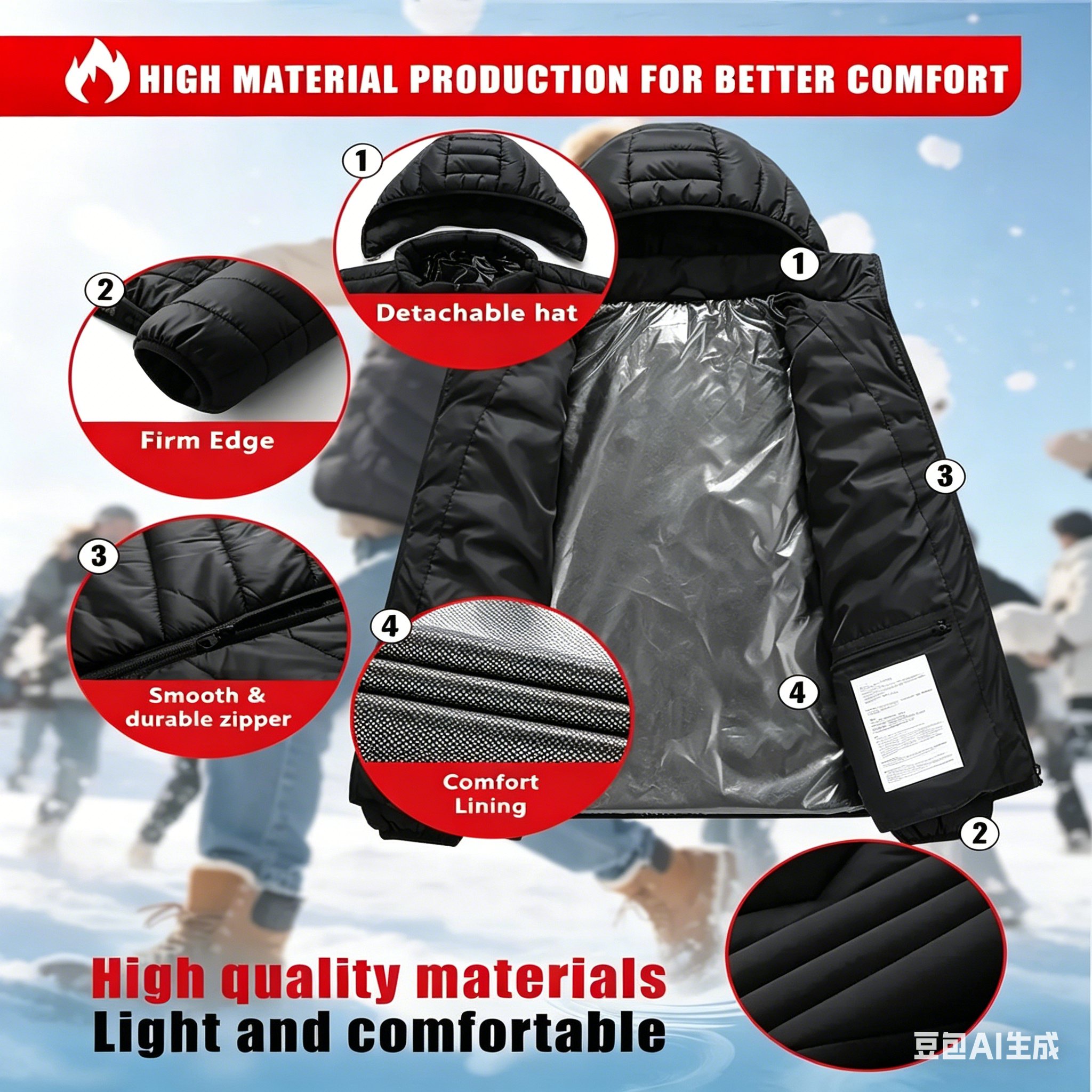 23 Areas Heating Jacket, Polye - Outdoor Sport Coat บทวิจารณ์และราคา