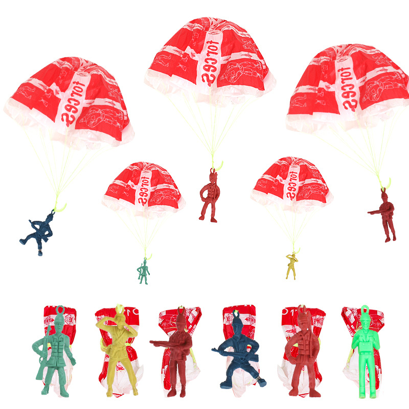 10pcs Plastic Ejecting Parachu - Outdoor Sport Day บทวิจารณ์และราคา
