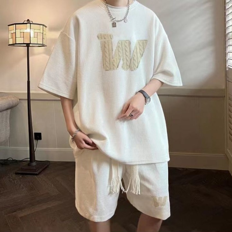 Men Summer Waffle Texture Shor - Outdoor Sportswear บทวิจารณ์และราคา