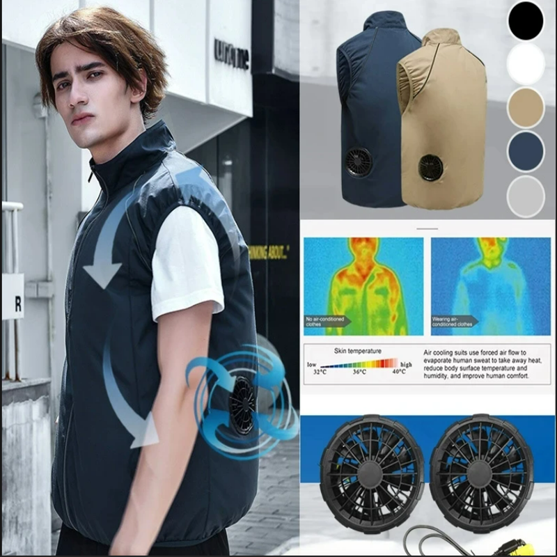 Summer Sport Fan Air Condition - Outdoor Sport Brand Jacket บทวิจารณ์และราคา