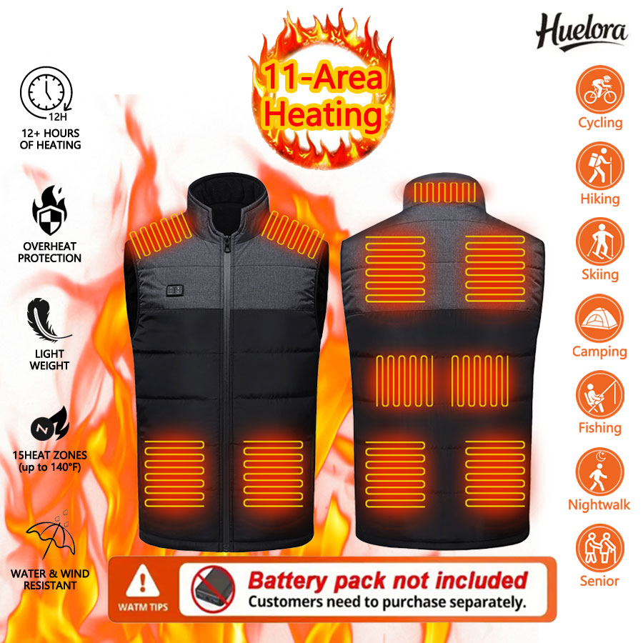 11 Area Heated Stand-collar Ve - Outdoor Sport Coat บทวิจารณ์และราคา