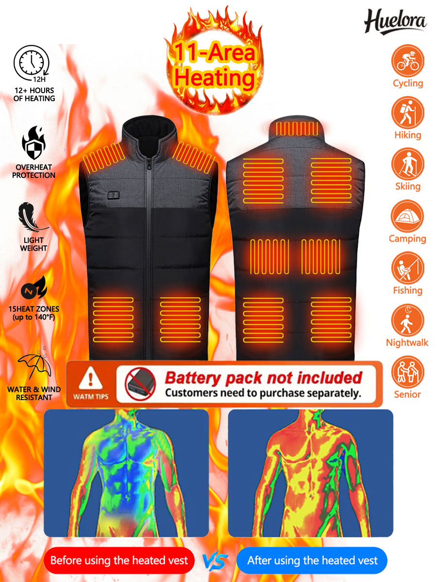 11 Area Heated Stand-collar Ve - Outdoor Sport Coat บทวิจารณ์และราคา